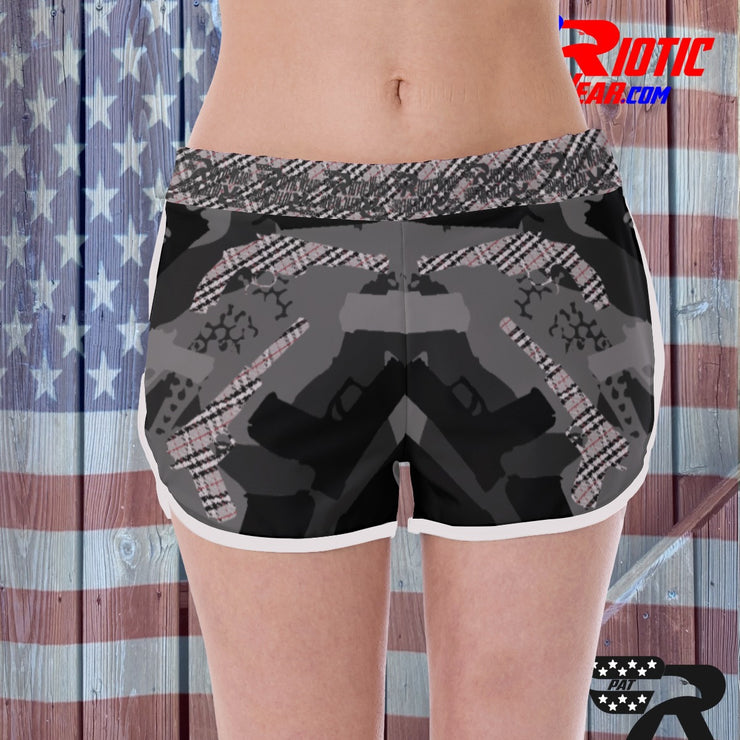"Bur-Berry Gun" Camo Toad Ladies Track & Field Shorts