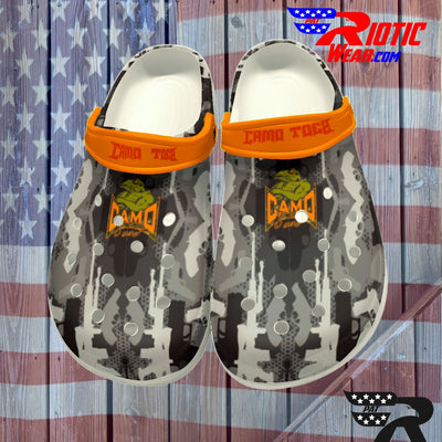 "Camo Toes" Grey  (Not Crocs......of sh*t)