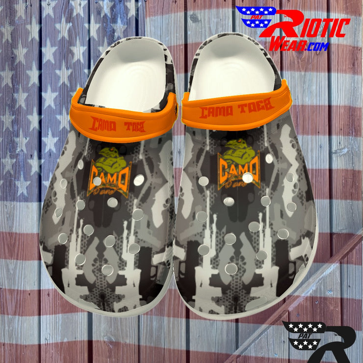 "Camo Toes" Grey  (Not Crocs......of sh*t)
