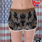 "Brown Gun" Camo Toad Ladies Track & Field Shorts