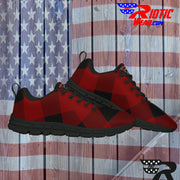 [[ Red Plaid ]] Sports Athletic Premium Shoes