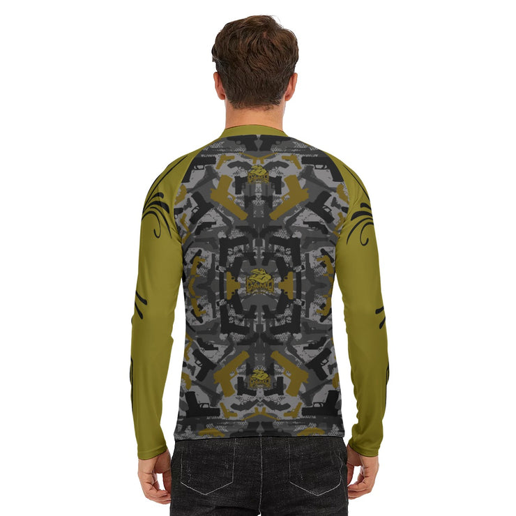 "Dark Gold Gun" Camo Toad Athletic Long Sleeve Premium Tee