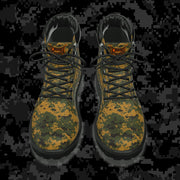 "Digital Steppe" Camo Toad Men's Lace-Up Short Boots