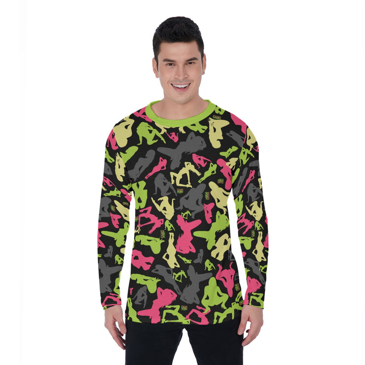 "Pink/Lime Sexy" Camo Toad Long Sleeve Tee
