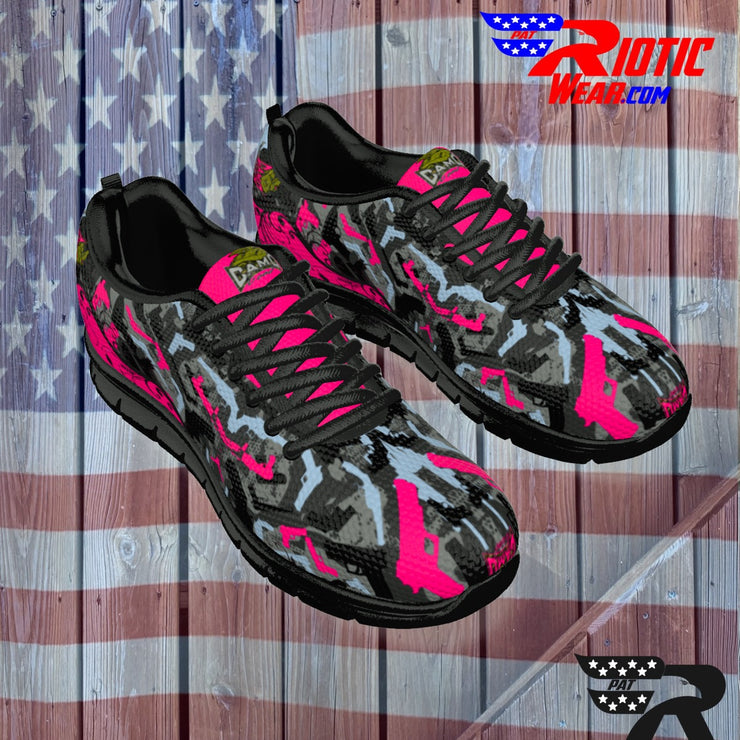 "2-Tone Pink Gun" Camo Toad Sports Shoes