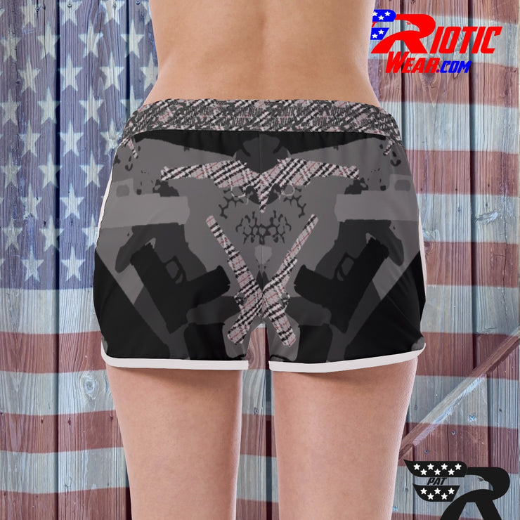 "Bur-Berry Gun" Camo Toad Ladies Track & Field Shorts