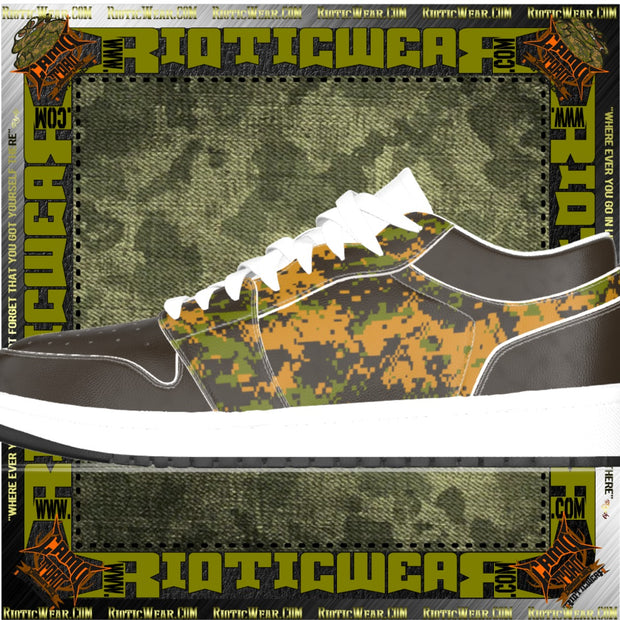 Dark Mixed Terrain CT14 Men's Low State Leather Casual Dress Shoes