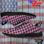 [[ Pink Checkered ]] Sports Athletic Premium Shoes