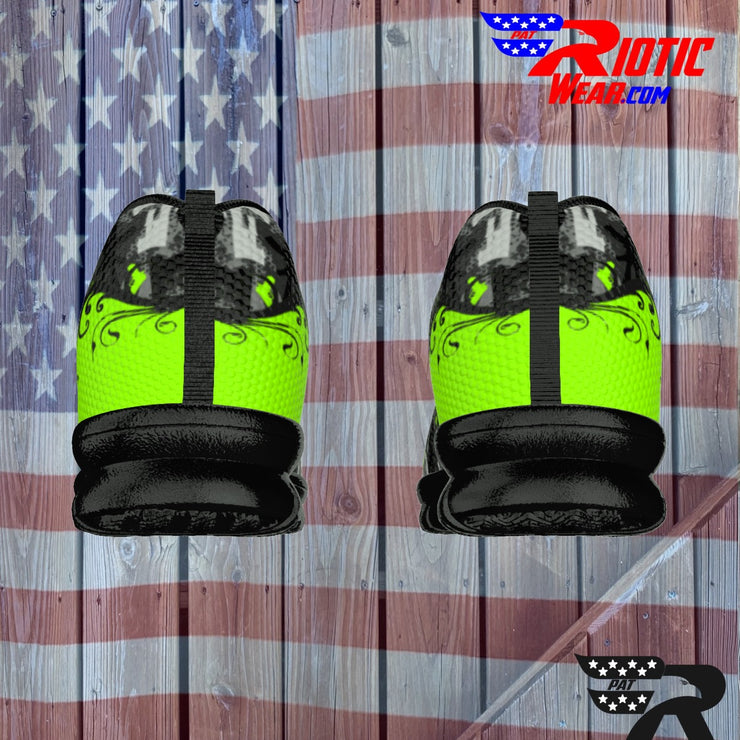 "2-Tone Lime Gun" Camo Toad Sports Shoes