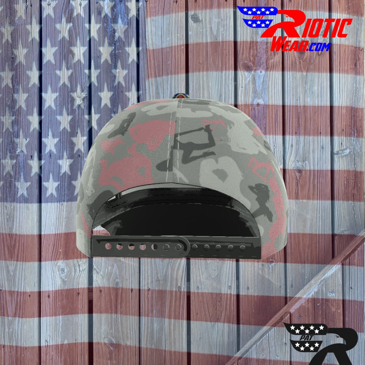 "Light Pink Sexy" Camo Toad Snap-Back Cap