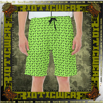 Mint Green Pistol RePeat Casual Beach Shorts Trunk