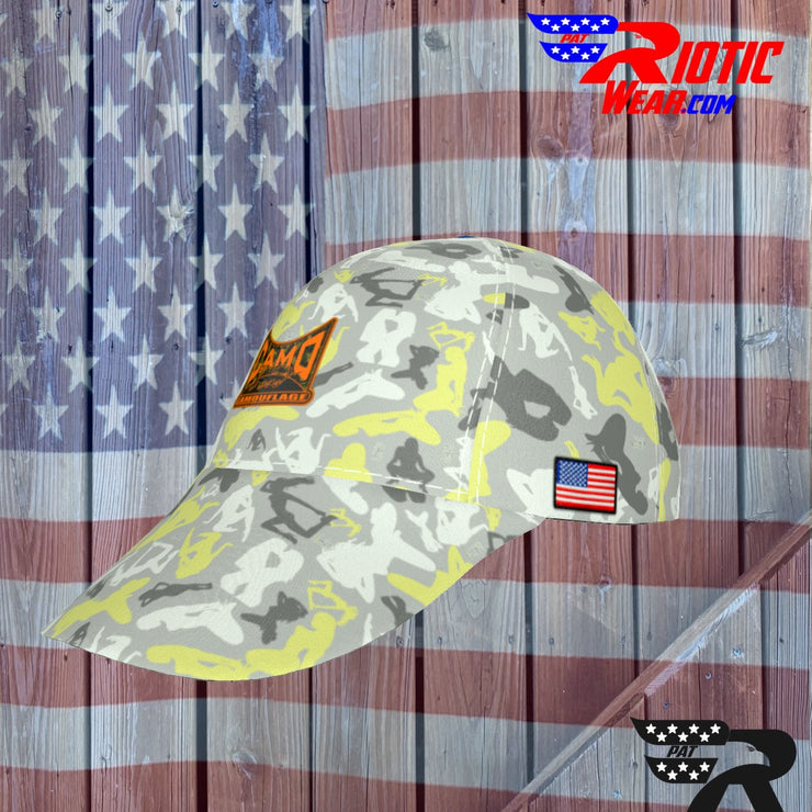"Light Yellow Sexy" Camo Toad Snap-Back Cap