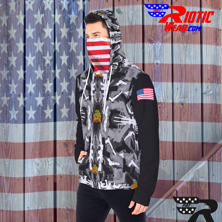 "Patriot Gun Edition" Camo Toad Hoodie w/Face Cover