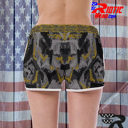 "Caution Gun" Camo Toad Ladies Track & Field Shorts