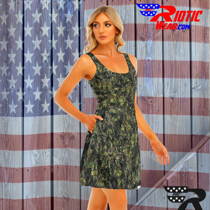 "Camo Digital" Camo Toad Day Dress
