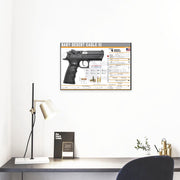 BABY DESERT EAGLE 3 Gun Spec Data Premium Wall Art Poster (Choose Size)