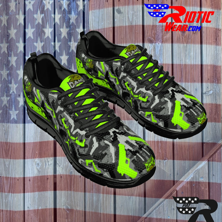 "2-Tone Lime Gun" Camo Toad Sports Shoes