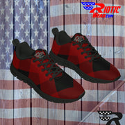 [[ Red Plaid ]] Sports Athletic Premium Shoes