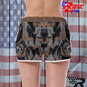 "Brown Gun" Camo Toad Ladies Track & Field Shorts