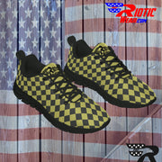 [[ Tan Checkered ]] Sports Athletic Premium Shoes
