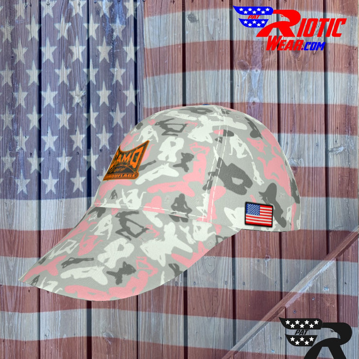 "Light Pink Sexy" Camo Toad Snap-Back Cap