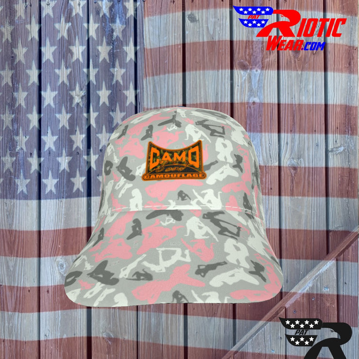 "Light Pink Sexy" Camo Toad Snap-Back Cap