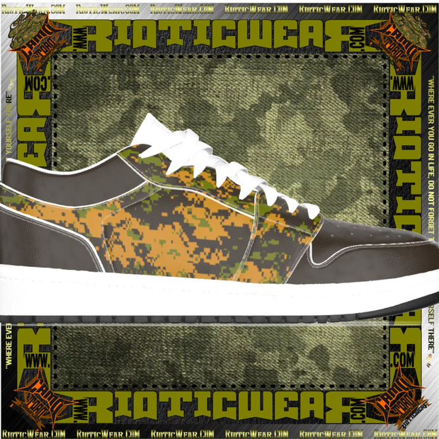 Dark Mixed Terrain CT14 Men's Low State Leather Casual Dress Shoes