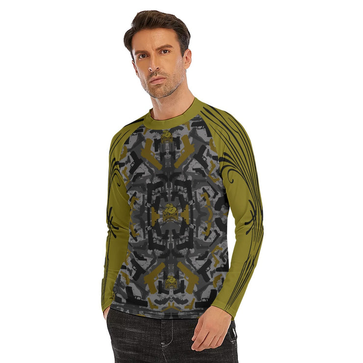 "Dark Gold Gun" Camo Toad Athletic Long Sleeve Premium Tee