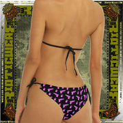 Black Bang & Boom (Pink Pistol & Grenade) Sling Bikini Swimsuit