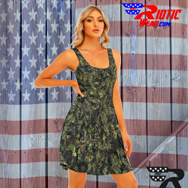 "Camo Digital" Camo Toad Day Dress