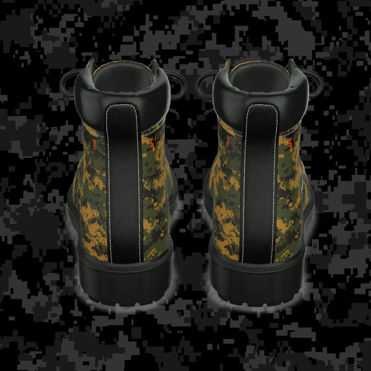 "Digital Steppe" Camo Toad Men's Lace-Up Short Boots