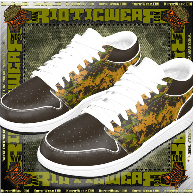 Dark Mixed Terrain CT14 Men's Low State Leather Casual Dress Shoes