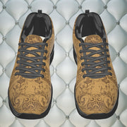 [[ Worked Leather Print ]] Men's Casual Shoe Black Soles