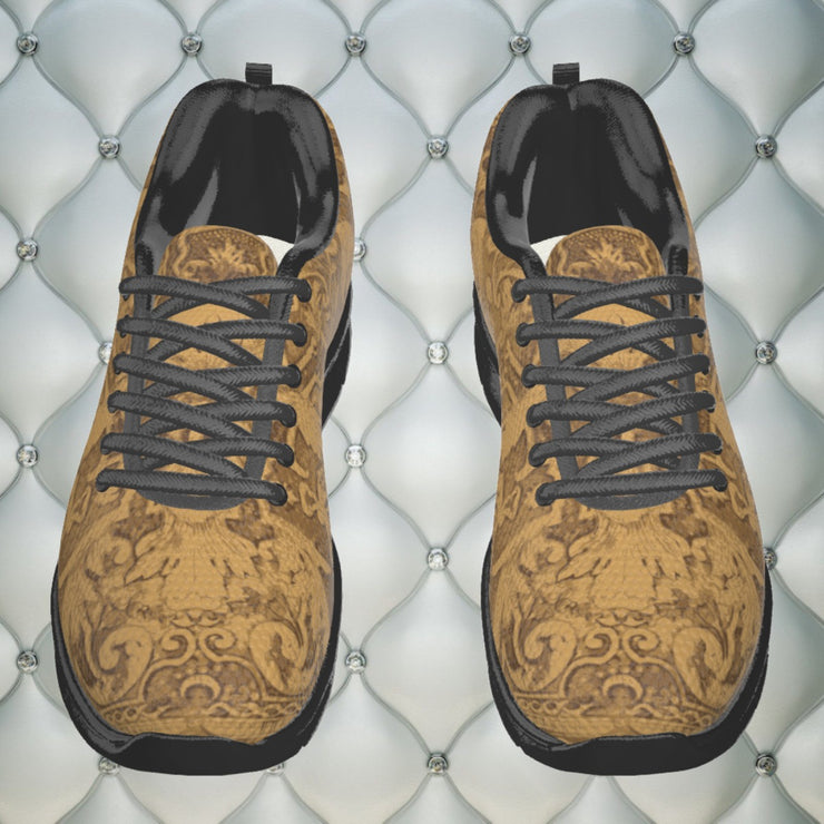 [[ Worked Leather Print ]] Men's Casual Shoe Black Soles