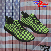 [[ Lime Checkered ]] Sports Athletic Premium Shoes