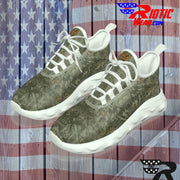 "Tree Blend" Camo Toad Men's Light Sports Shoes  (White or Black Soles)