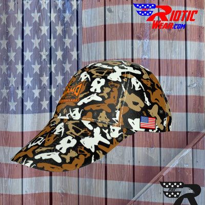 "Brown/White Sexy" Camo Toad Snap-Back Cap