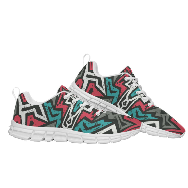 [[ Spring Colors Abstract ]] Women's Sports Shoes With White Sole