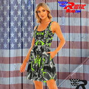 "Lime Gun" Camo Toad Day Dress