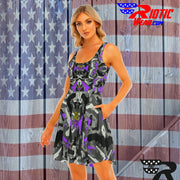 "Purple Gun" Camo Toad Day Dress