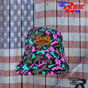 "Pink/Blue Sexy" Camo Toad Snap-Back Cap