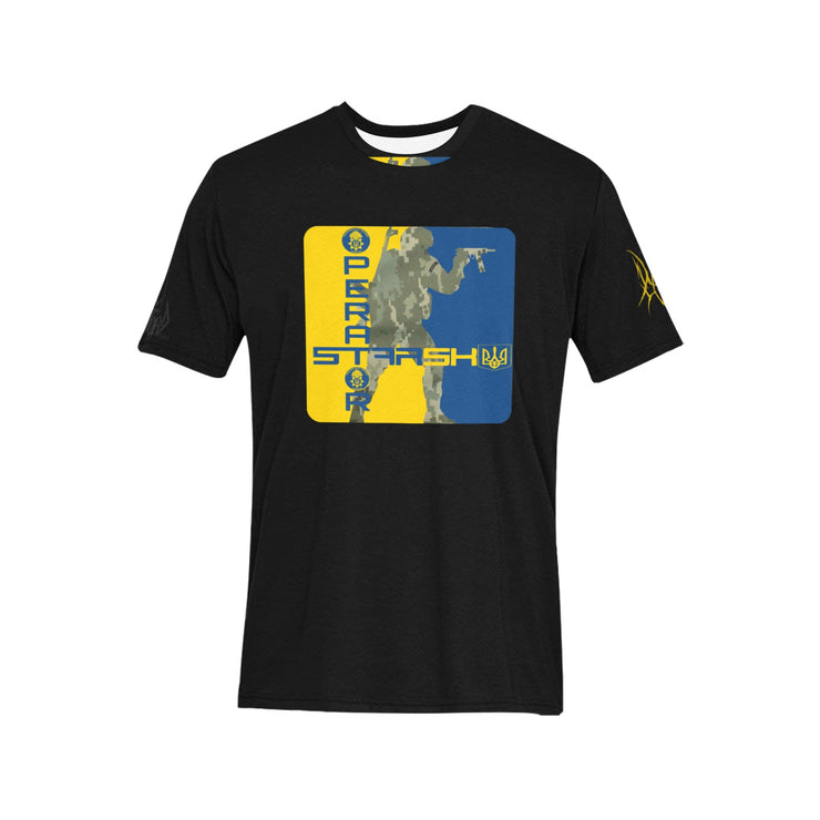 Black Operator Starsky Soldier Emblem Tee (Ships USA Customers ONLY)