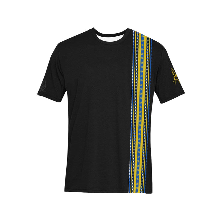 Ukrainian Style Design Stripe Tee (Ships USA Customers ONLY)
