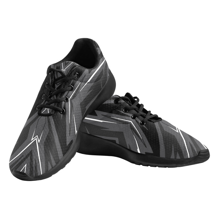 [[ Dark Side White ]] Riotic Wear Running Mesh Knit Shoes - Black