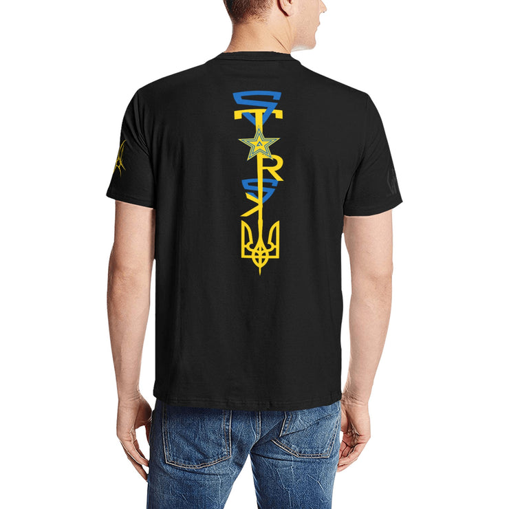 Ukrainian Style Design Stripe Tee (Ships USA Customers ONLY)