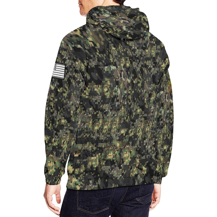 "Classic Digital Gun" Camo Toad Premium Hoodie