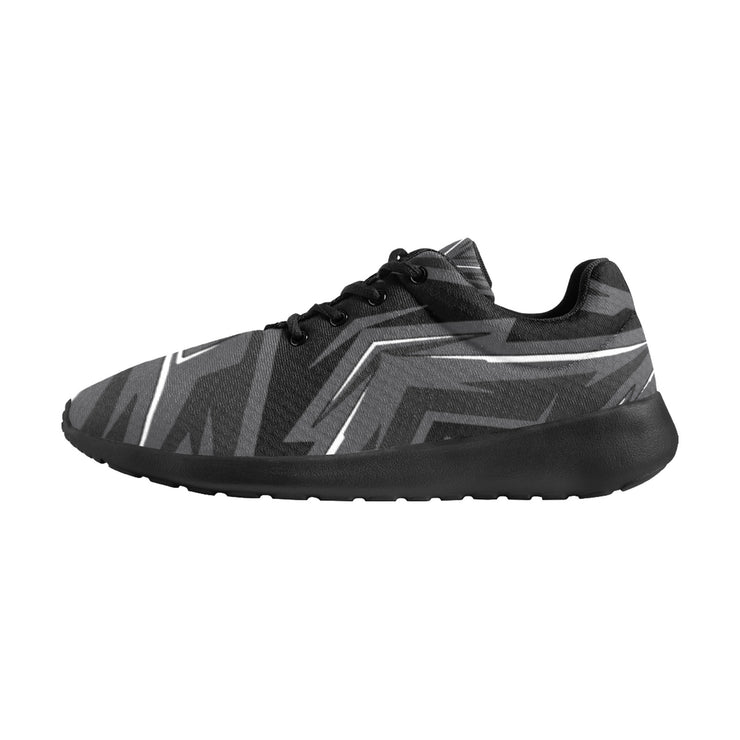 [[ Dark Side White ]] Riotic Wear Running Mesh Knit Shoes - Black