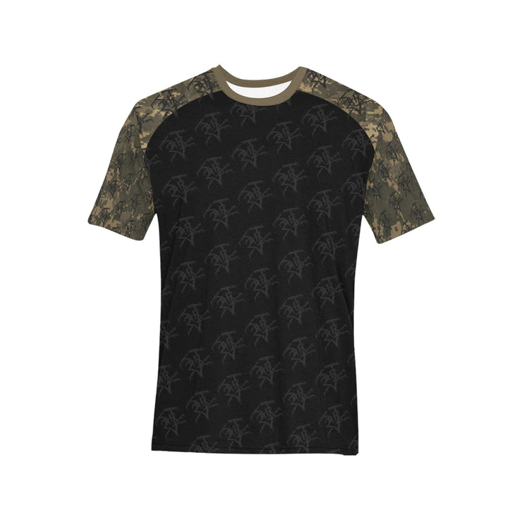 Camo Color-Block w/ Starsky Logo Bannered Shirt (Ships USA Only)