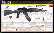 AK-104 Gun Spec Data Premium Wall Art Poster (Choose Size)