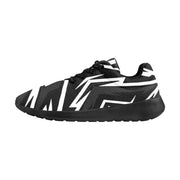 [[ Dark Side Bright White ]] Riotic Wear Running Mesh Knit Shoes - Black